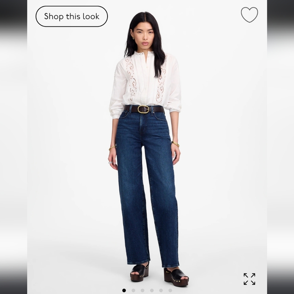 Madewell Perfect Vintage Wide Leg Jeans 26